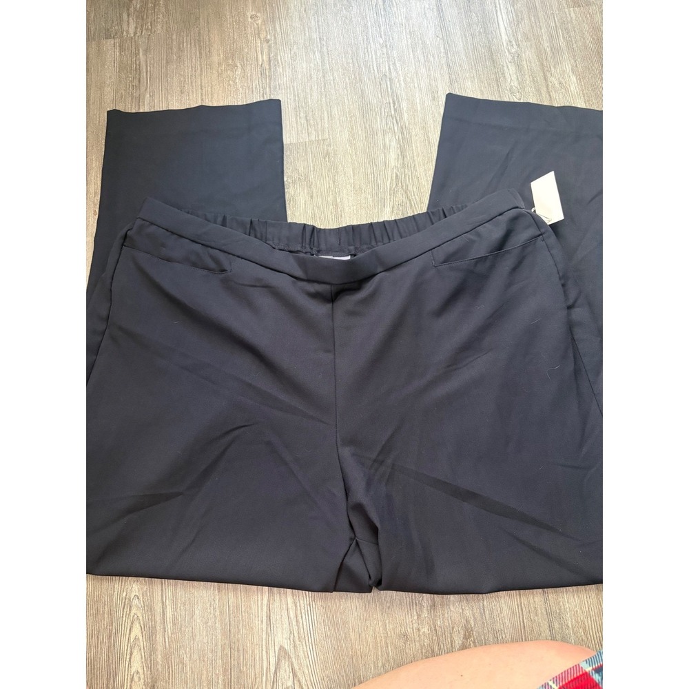 Laura Scott Womens‎ Plus Size 22W Black Pull On Pant Avg